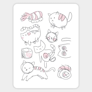 Bad Cat Doodles Magnet